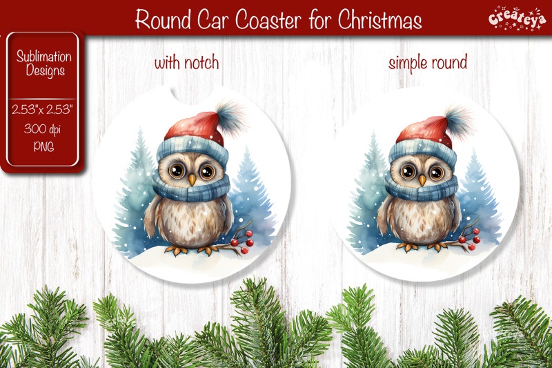 car-coaster-christmas-sublimation-round-coaster-sublimation-design-chr