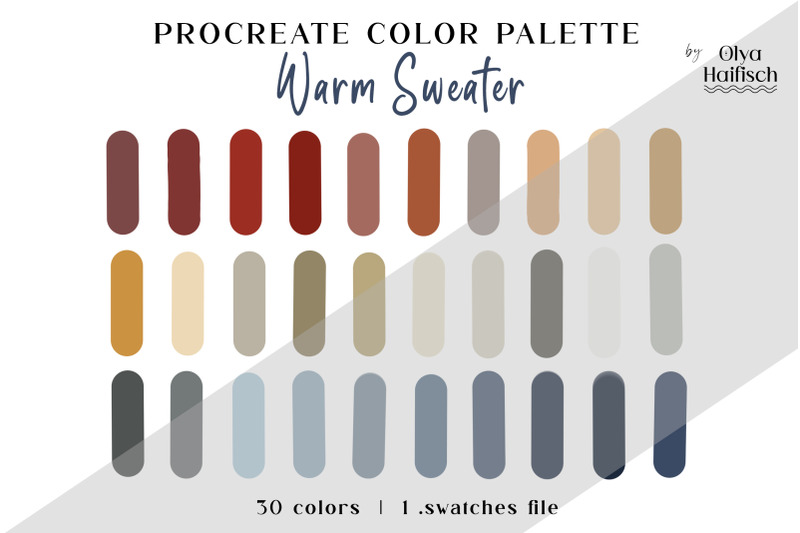 boho-procreate-palette-winter-color-swatches-autumn-tones