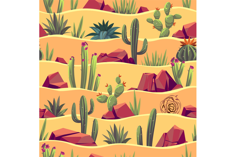 desert-cacti-seamless-pattern-cartoon-plants-and-rocks-with-sandy-lan