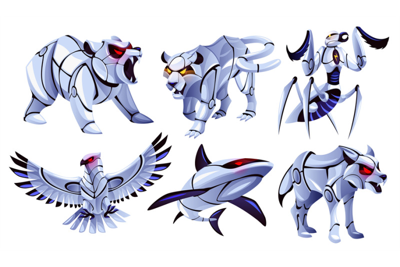 futuristic-robotic-animals-fauna-cyborg-powerful-characters-cartoon