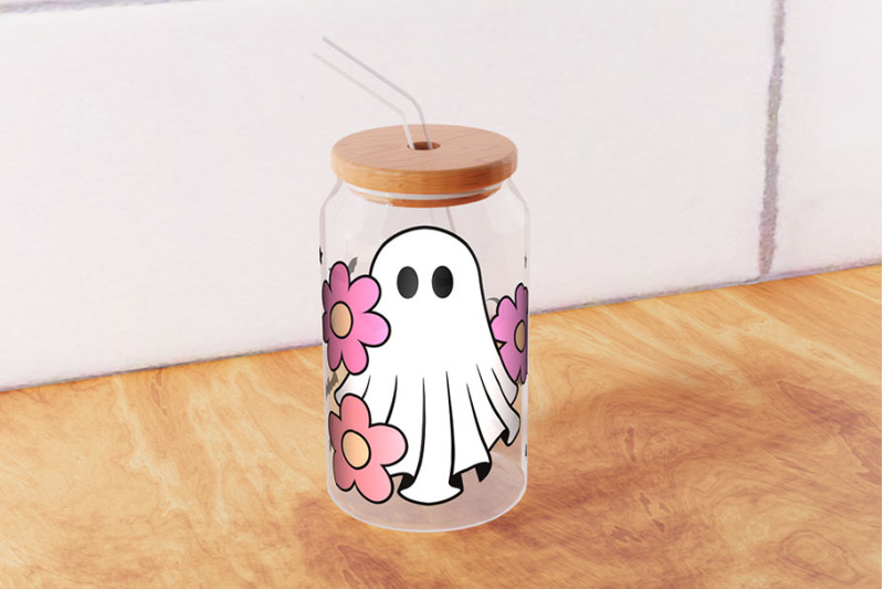 ghost-and-flowers-can-glass-wrap-16oz-svg-halloween-ghost-can-glass