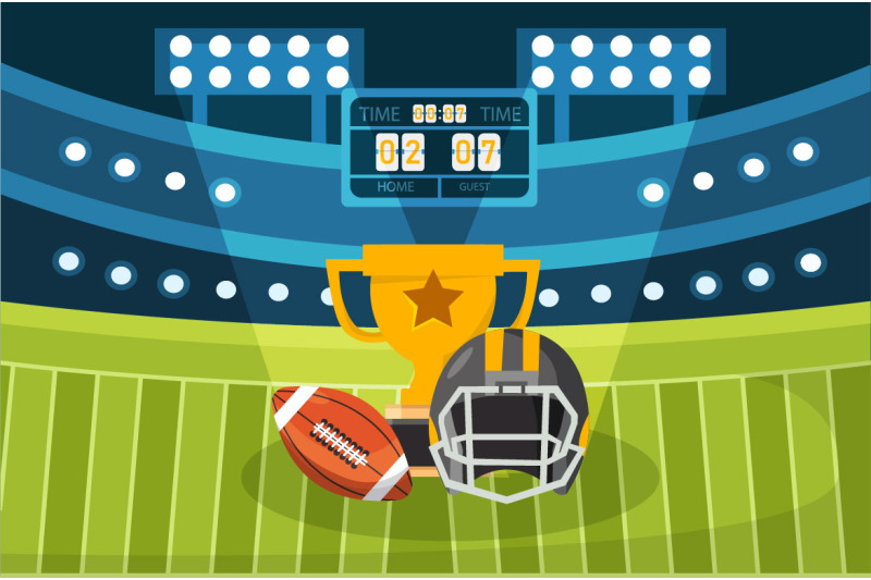 11-american-football-vector-illustration