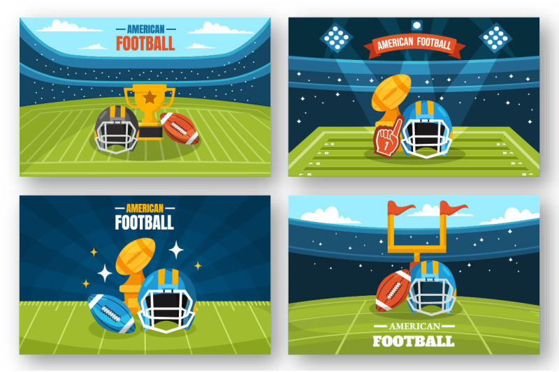 11-american-football-vector-illustration