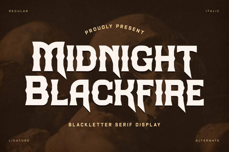 midnight-blackfire-typeface
