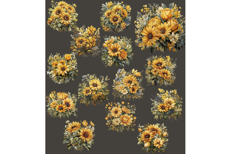 sunflower-bouquets