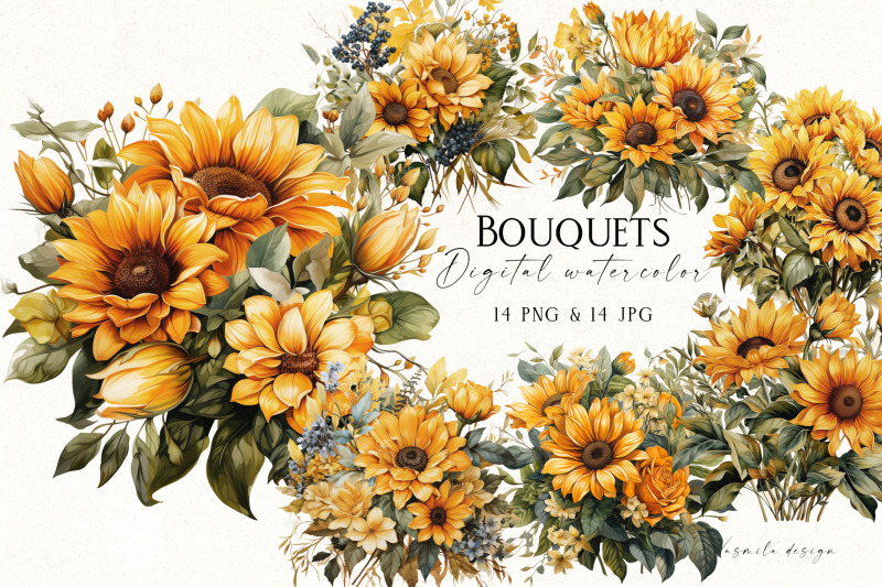 sunflower-bouquets