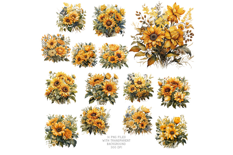 sunflower-bouquets