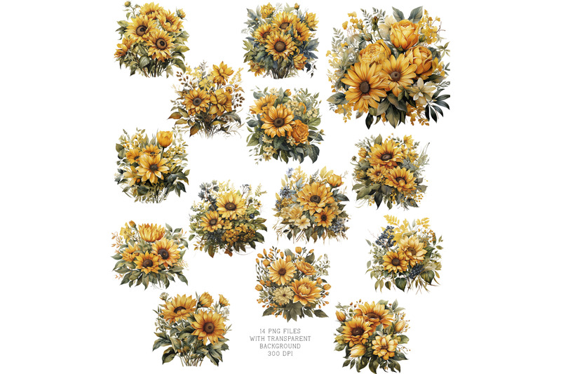 sunflower-bouquets