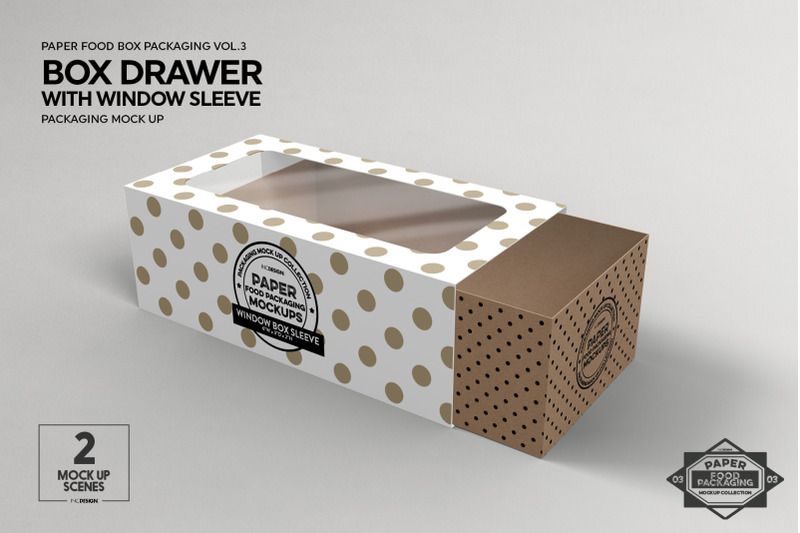 VOL 3: Paper Food Box Packaging Mockup Collection By INC Design Studio | TheHungryJPEG.com