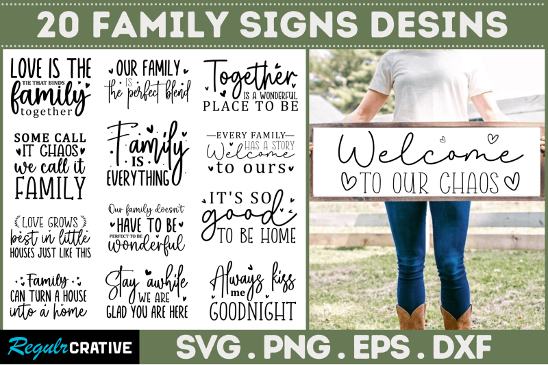 family-signs-svg-bundle