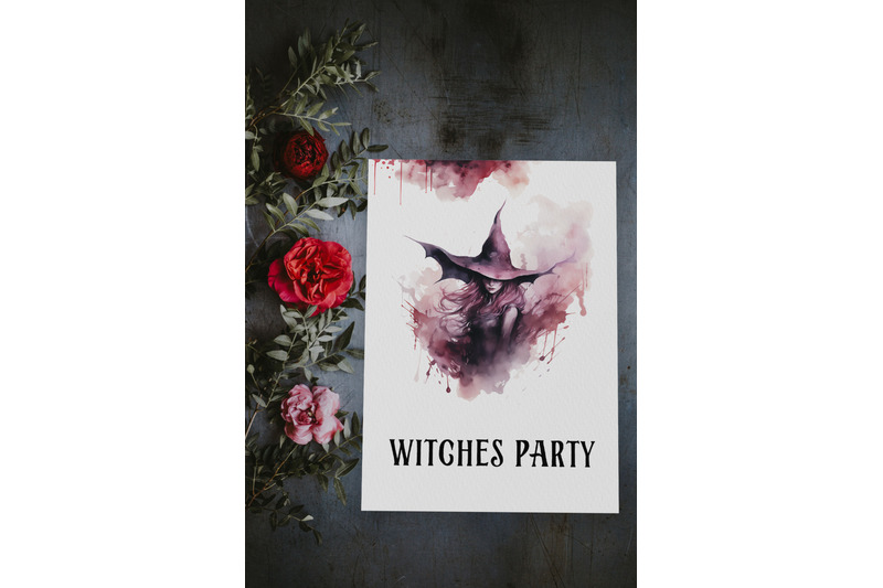 watercolor-witchy-clipart-gothic-halloween-digital-witchcraft-aest