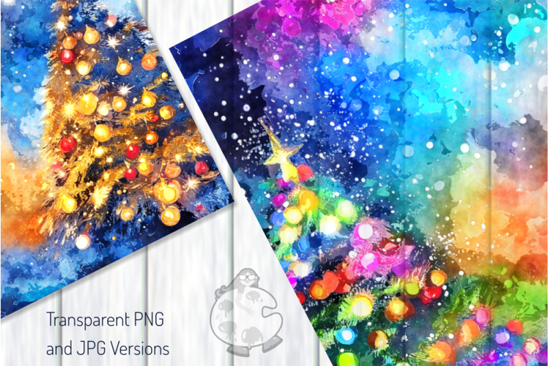 watercolor-christmas-tree-background-papers-set-2