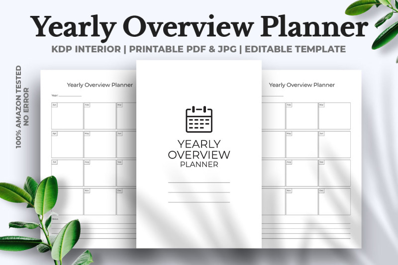 yearly-overview-planner-kdp-interior