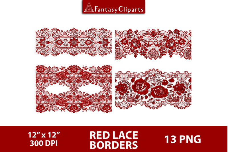 red-lace-borders-overlay-clipart-halloween-gothic-lace