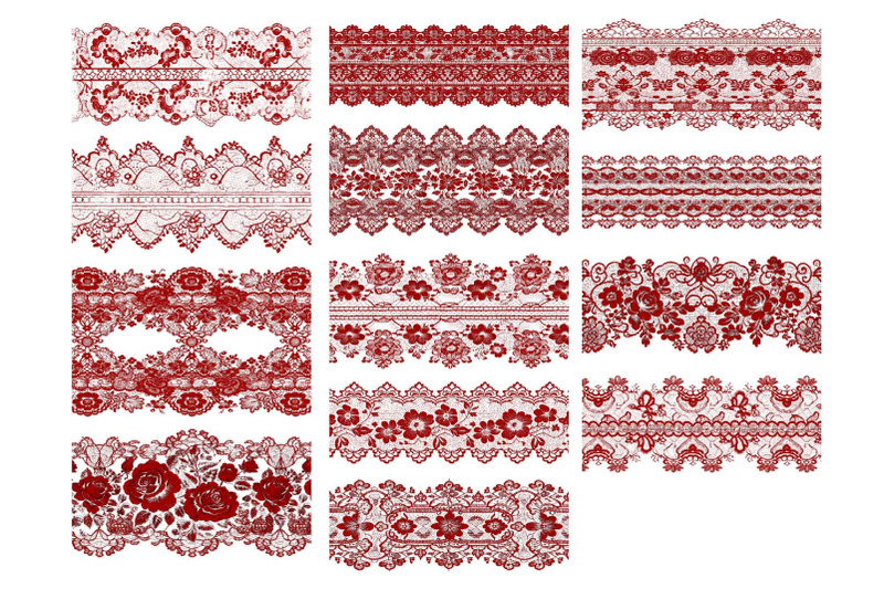 red-lace-borders-overlay-clipart-halloween-gothic-lace