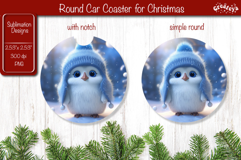 christmas-car-coaster-sublimation-round-coaster-sublimation-design-chr