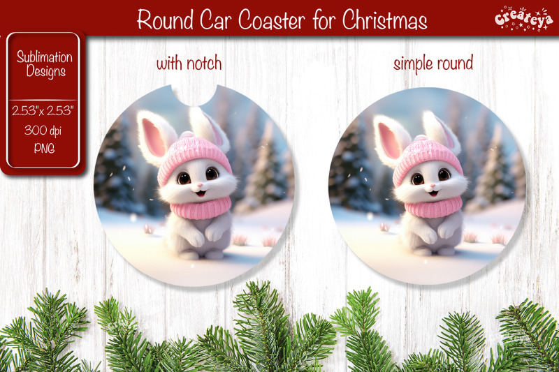 christmas-car-coaster-sublimation-round-coaster-sublimation-design