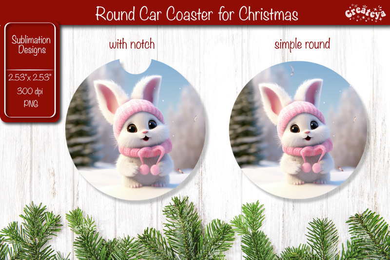 christmas-car-coaster-sublimation-round-coaster-sublimation-design-chr