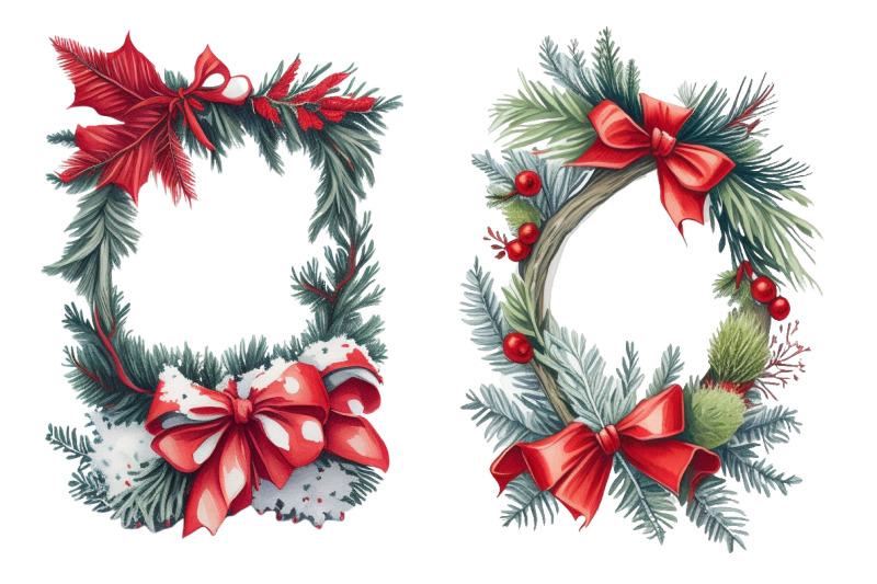 watercolour-christmas-clipart-bundle