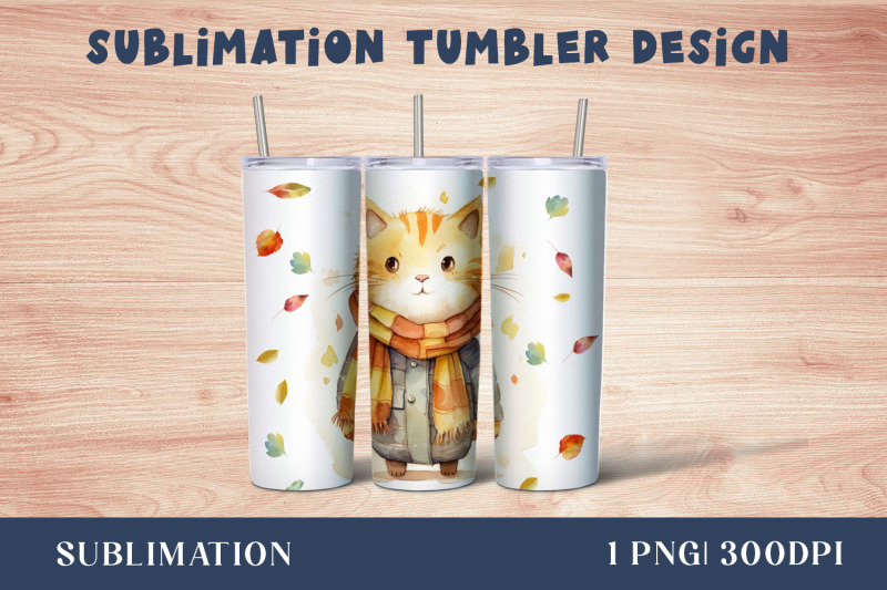 watercolor-cute-cat-tumbler-wrap-20-oz