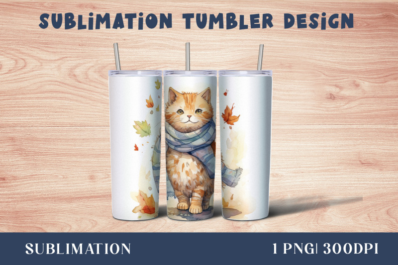 watercolor-cute-cat-tumbler-wrap-20-oz