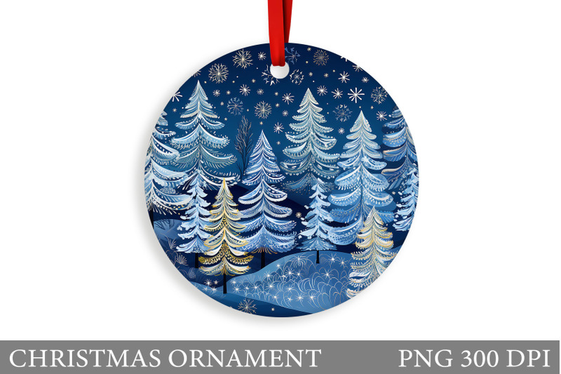 winter-forest-christmas-ornament-design