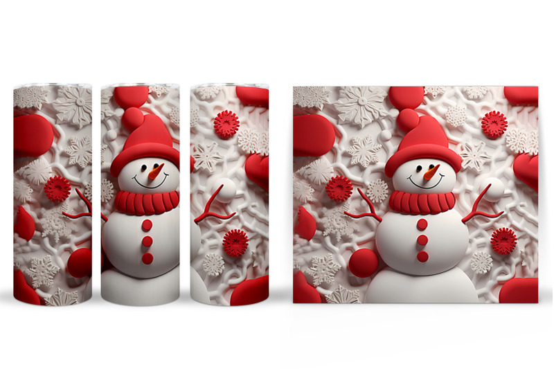 snowman-tumbler-design-winter-tumbler-wrap-sublimation