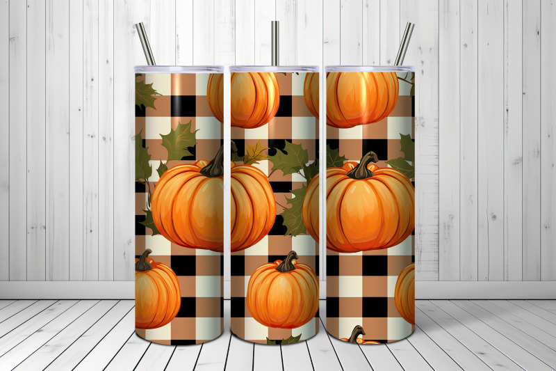 gingham-pumpkins-digital-paper-patterns