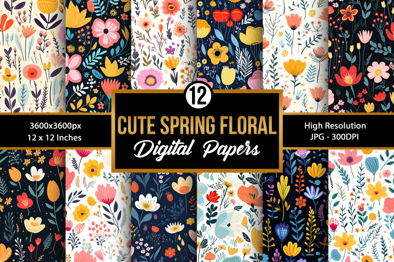 spring-floral-garden-digital-papers