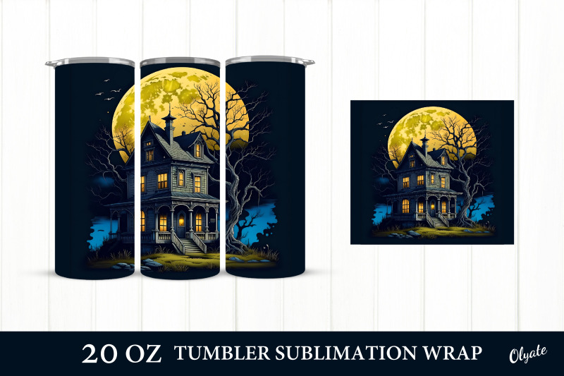 haunted-house-halloween-tumbler-20-oz-tumbler-wrap-nbsp