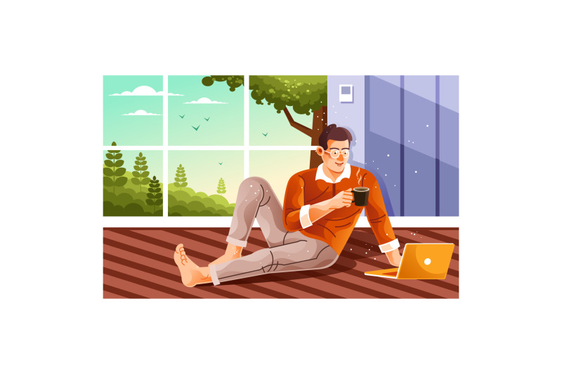 enjoy-remote-work-from-home-illustration