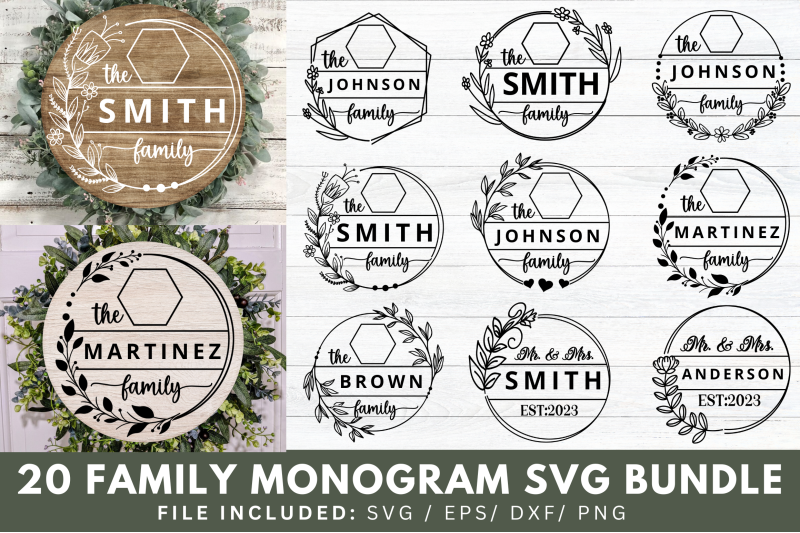 family-monogram-svg-bundle