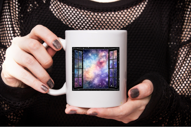 galaxy-window-sublimation-clipart-bundle