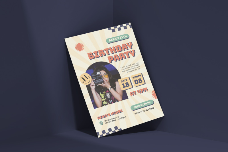 retro-birthday-invitation