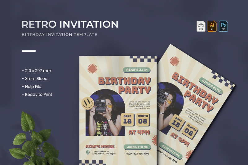 retro-birthday-invitation