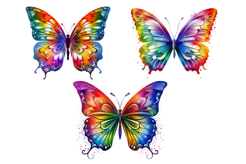 rainbow-butterfly-sublimation-clipart