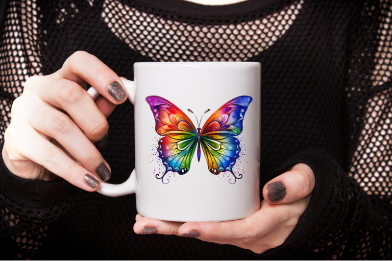 rainbow-butterfly-sublimation-clipart