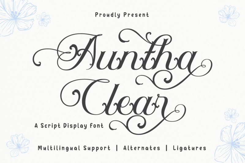 auntha-clear-script-font