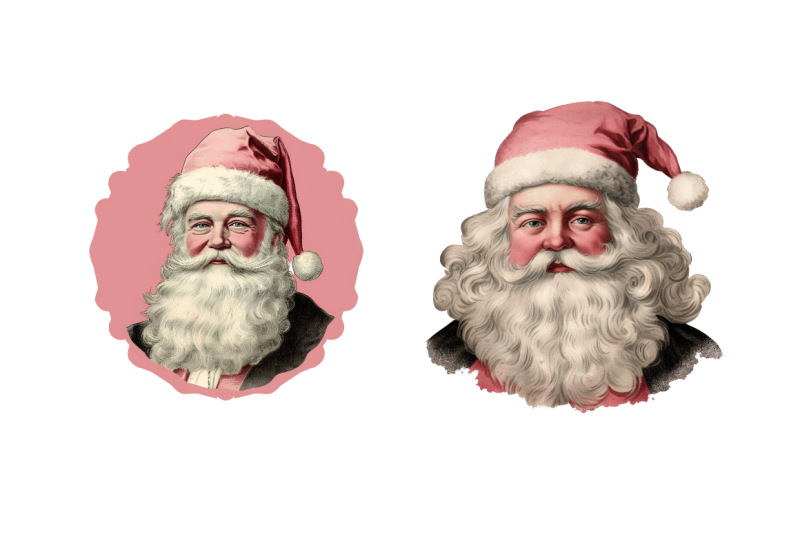 vintage-black-pink-santa-claus-clipart