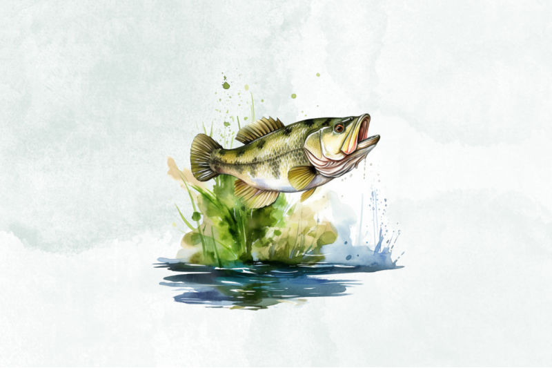 bass-fishing-watercolor-sublimation