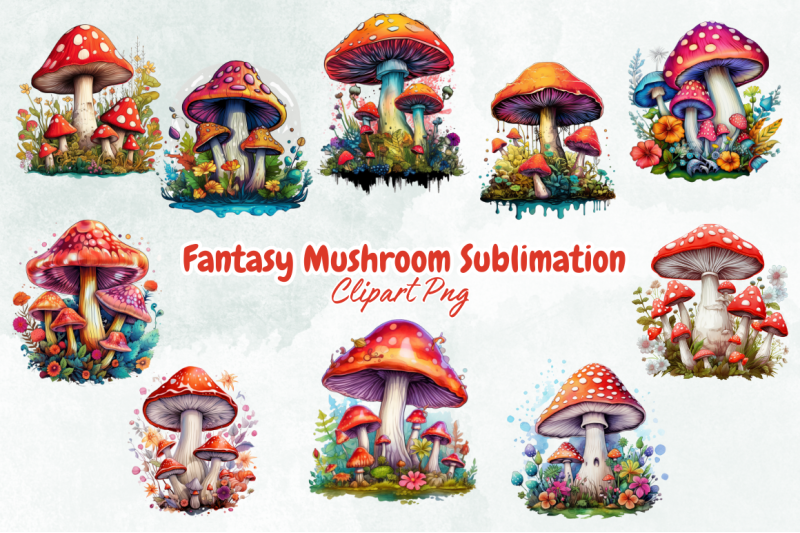 fantasy-mushroom-sublimation-clipart