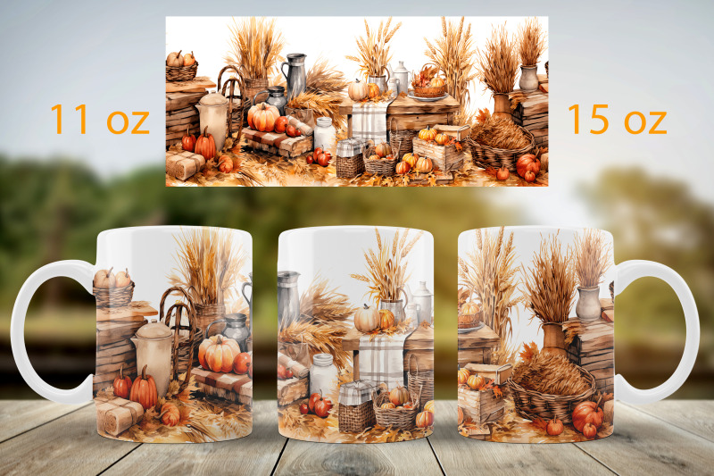 fall-mug-wrap-design-pumpkin-landscape-mug-sublimation-png