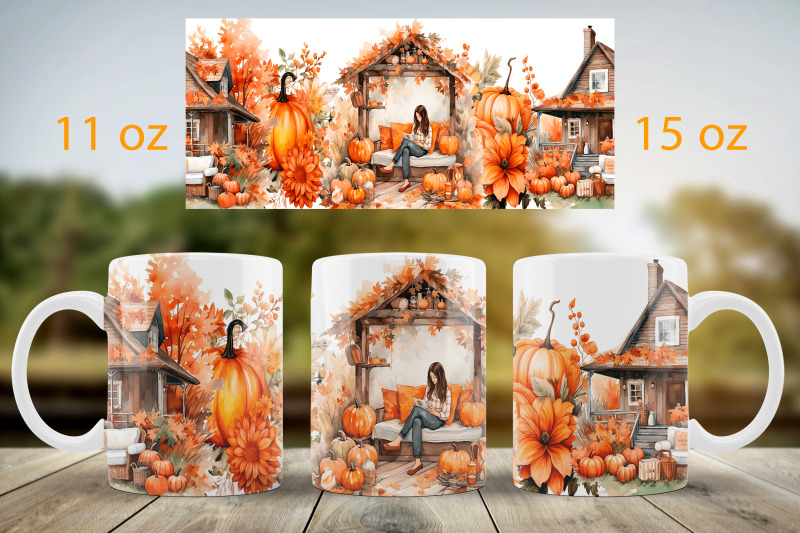 fall-mug-wrap-design-pumpkin-landscape-mug-sublimation-png