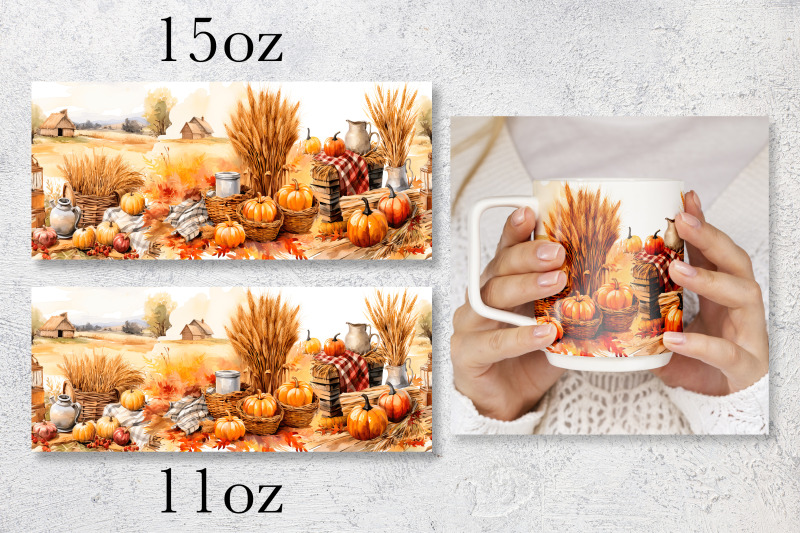 fall-mug-wrap-design-pumpkin-landscape-mug-sublimation-png