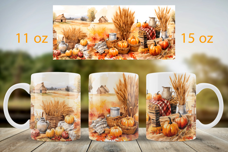 fall-mug-wrap-design-pumpkin-landscape-mug-sublimation-png