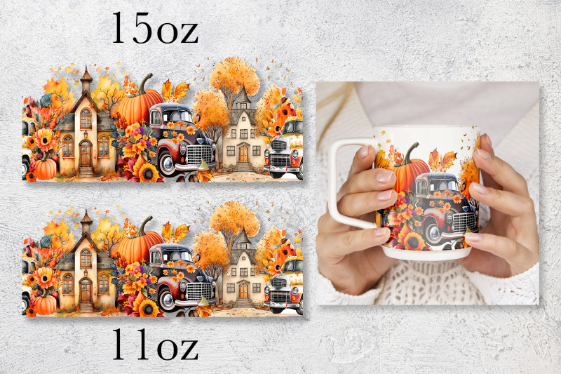 fall-mug-wrap-design-pumpkin-truck-mug-sublimation-png