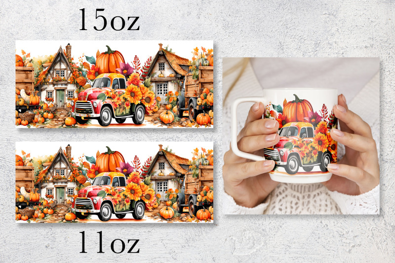 fall-mug-wrap-design-pumpkin-truck-mug-sublimation-png