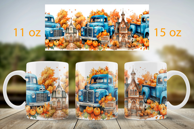 fall-mug-wrap-design-pumpkin-truck-mug-sublimation-png