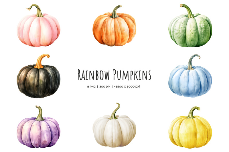 watercolor-rainbow-pumpkin-clipart-colorful-halloween-pumpkin-pink-amp-blue-pumpkin-halloween-illustration-watercolor-thanksgiving-clipart