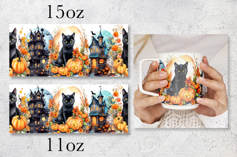 halloween-mug-wrap-design-black-cat-mug-sublimation-png